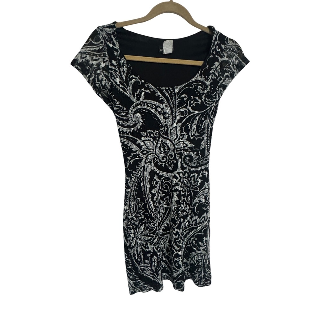 Wet Seal Y2K Whimsigoth bodycon VTG 90s clubwear dress Sz S grunge fairy gothic
